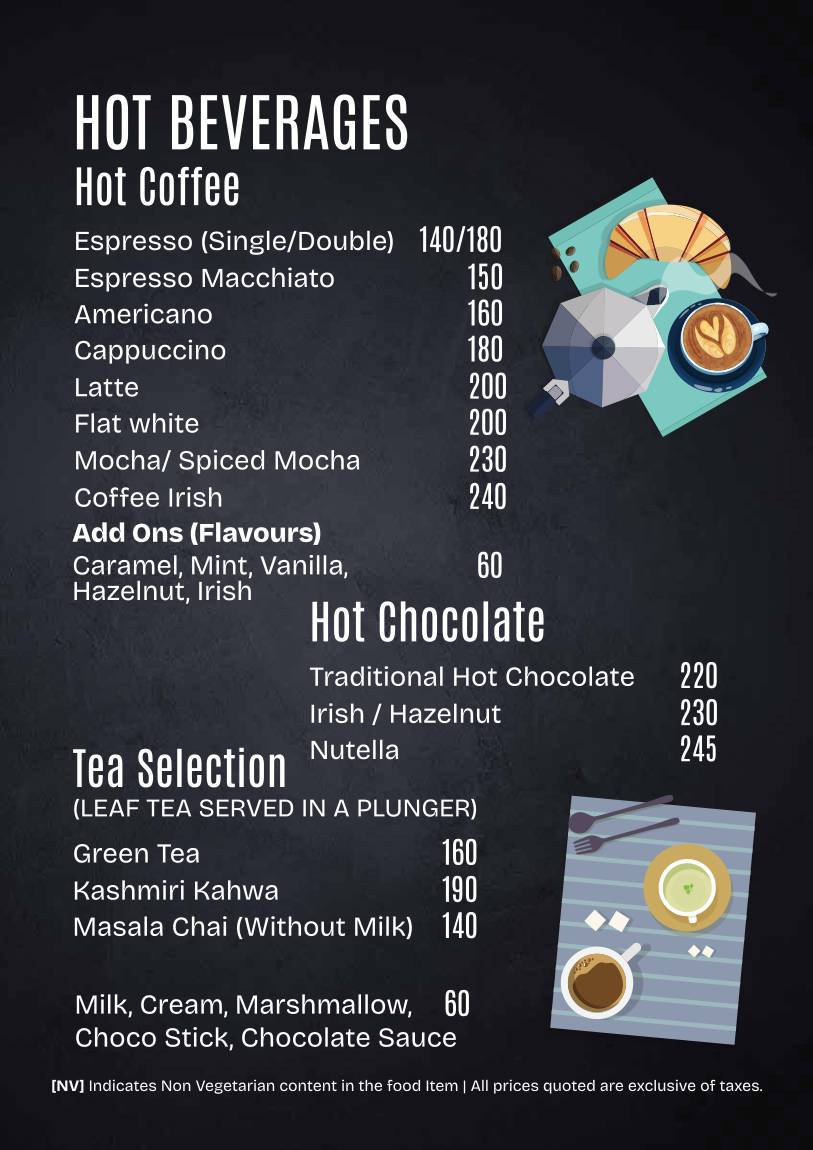 Cafe Trofima menu