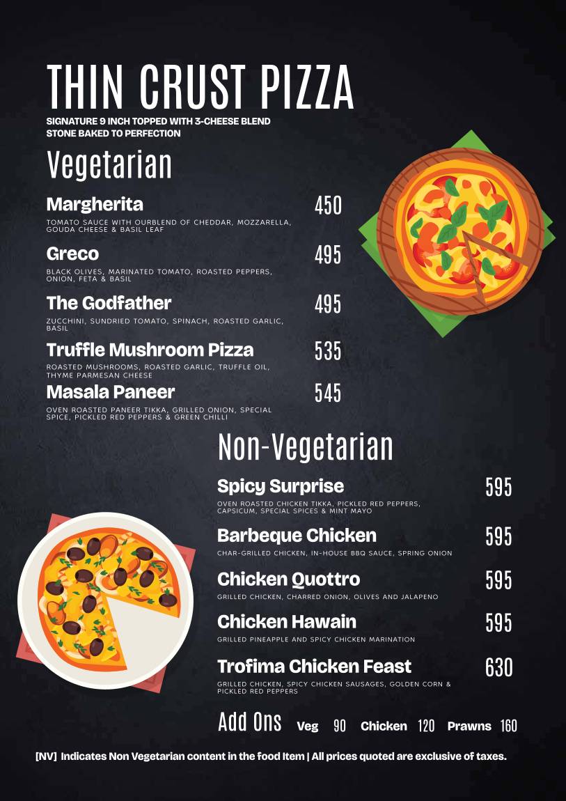 Cafe Trofima menu