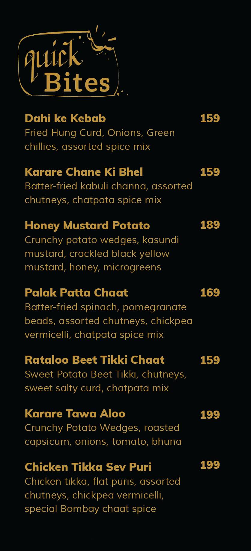 Masala Kitchen menu