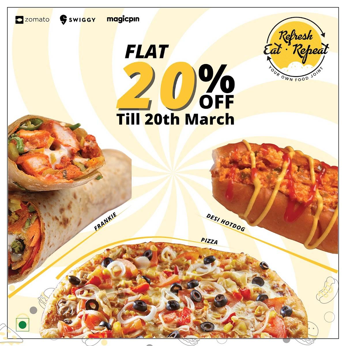 Refresh Eat Repeat menu