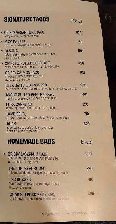 Torii menu