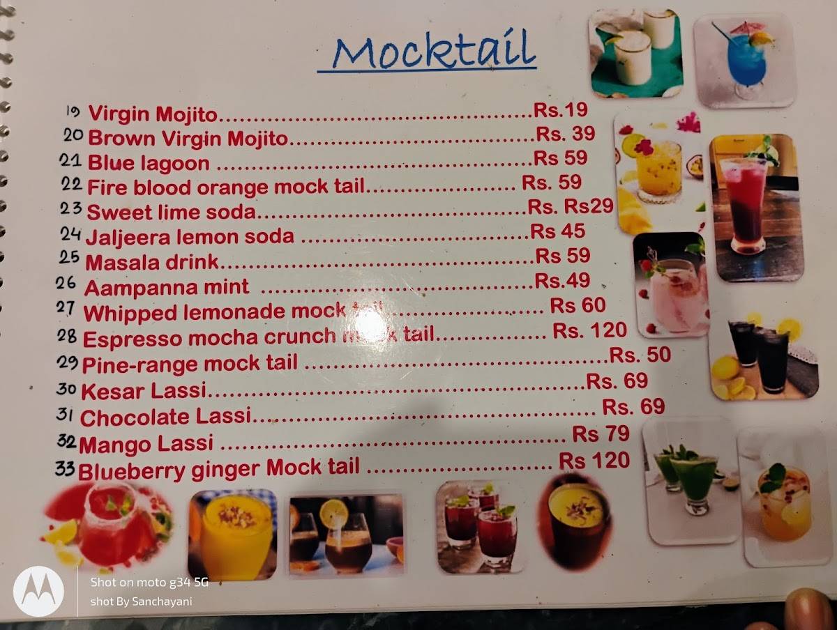 Mummy's Pastry menu