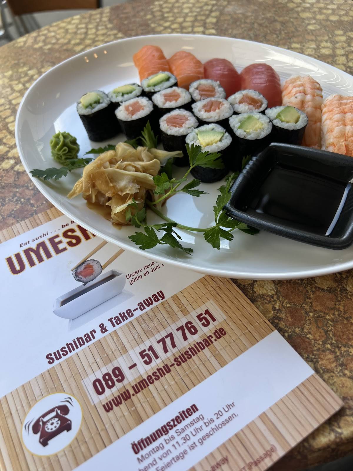 Menu de Umeshu Sushibar & Takeaway