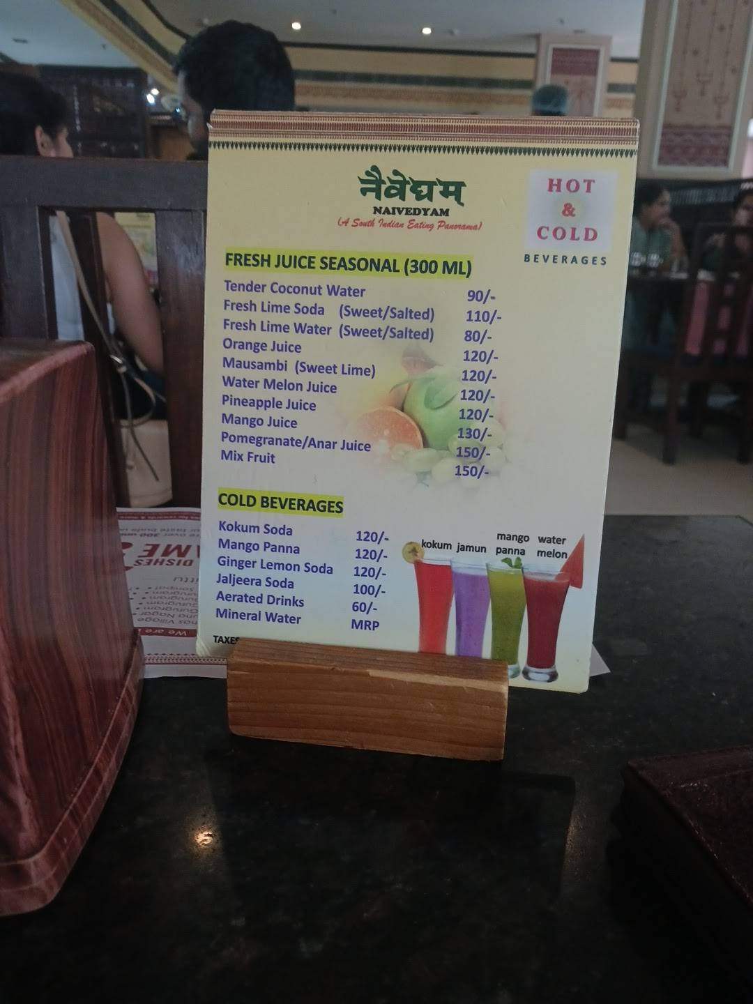 Naivedyam menu