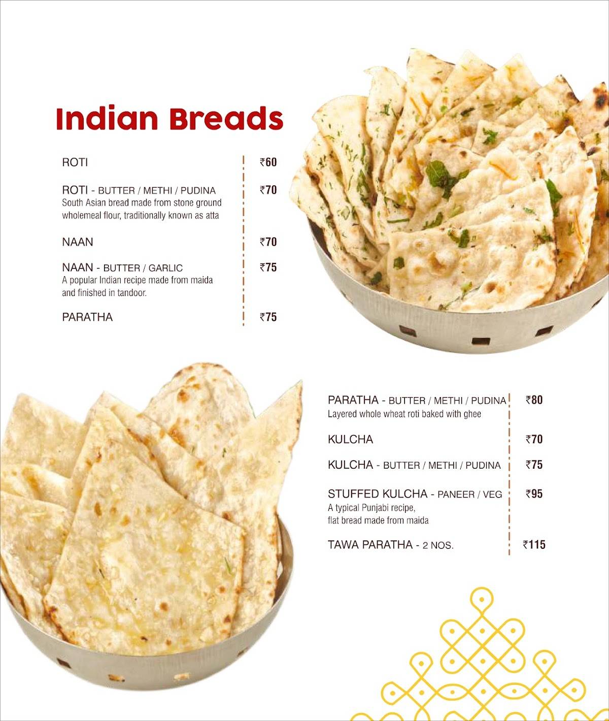 Nandhana Palace - Andhra Style Restaurant - OMR menu