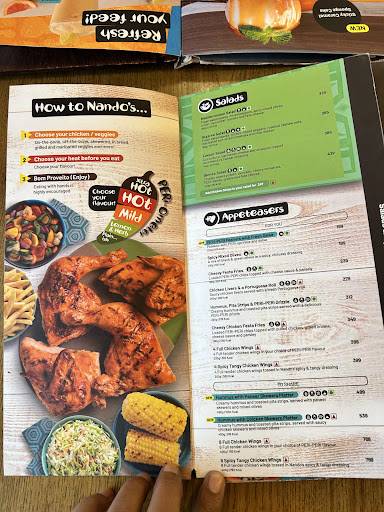 Nando's Cyberhub menu