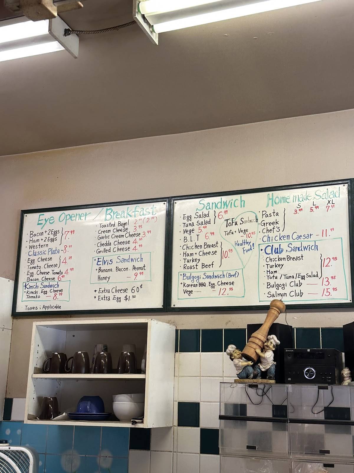 Menu de Naomi