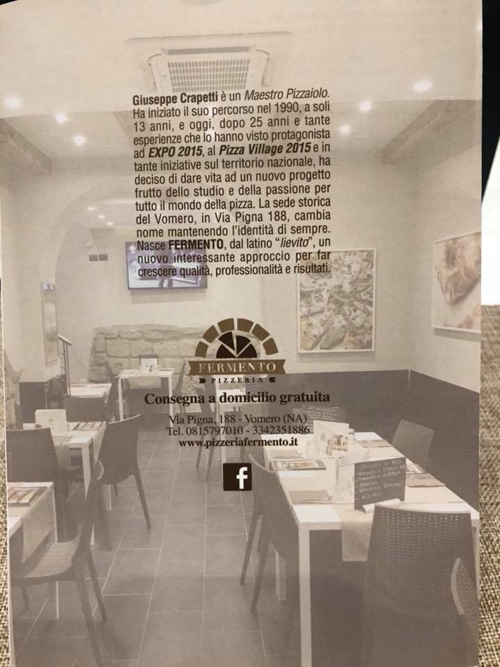 Menu di Fermento 
