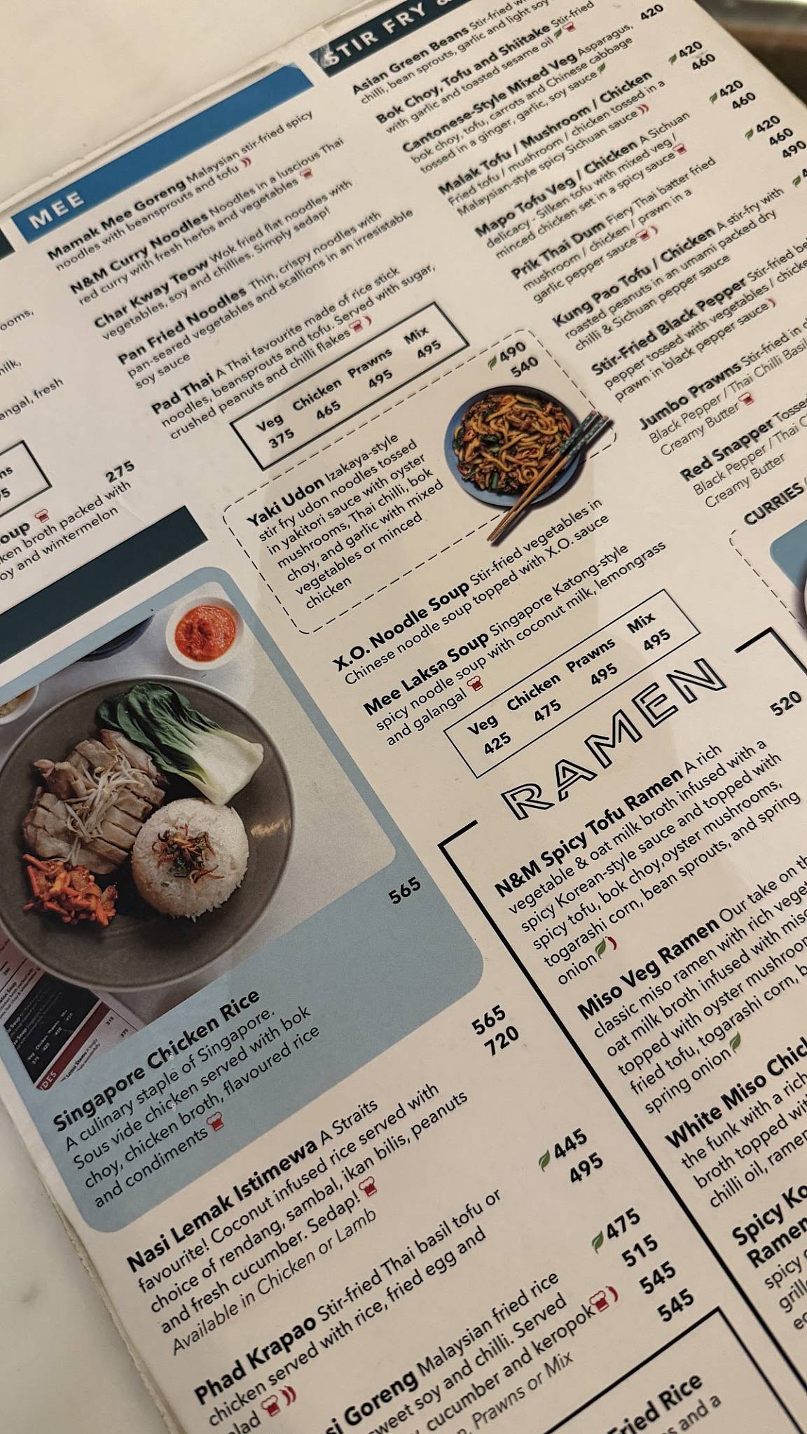 Nasi and Mee - Manyata Tech Park menu