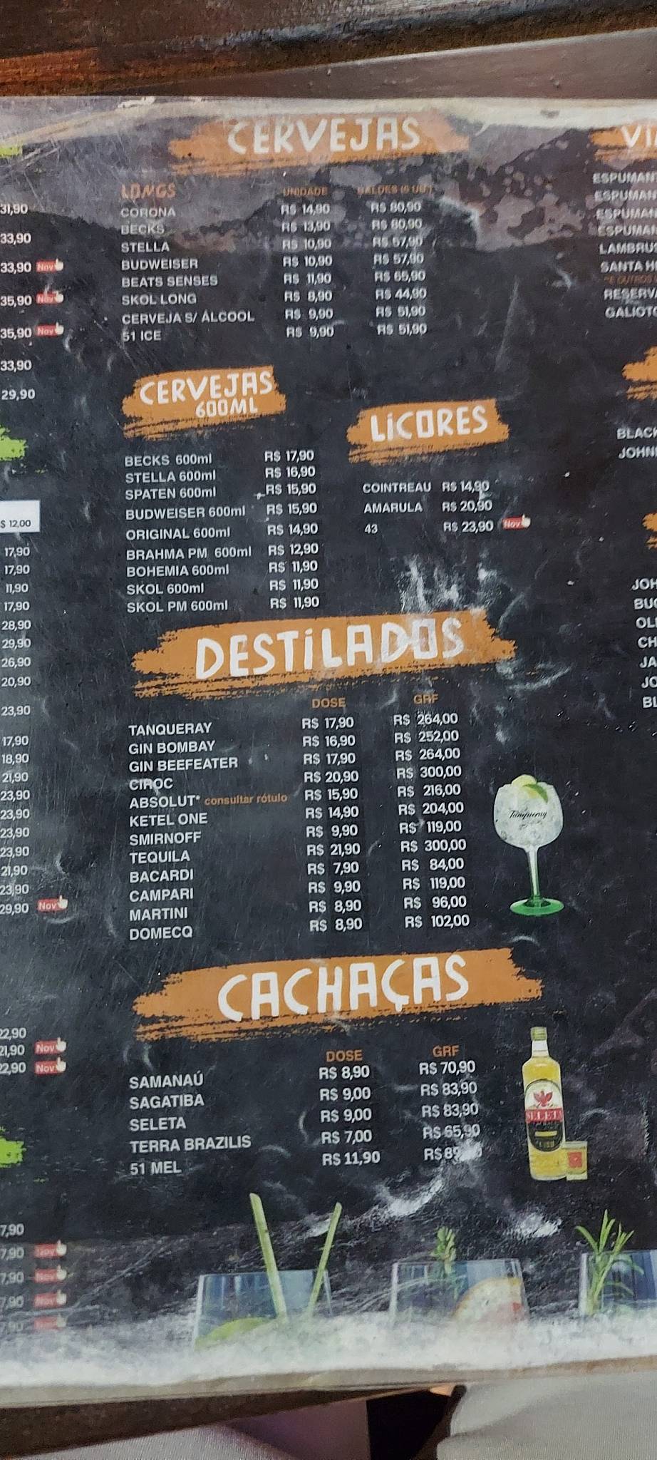 Só Mais Uma cardápio