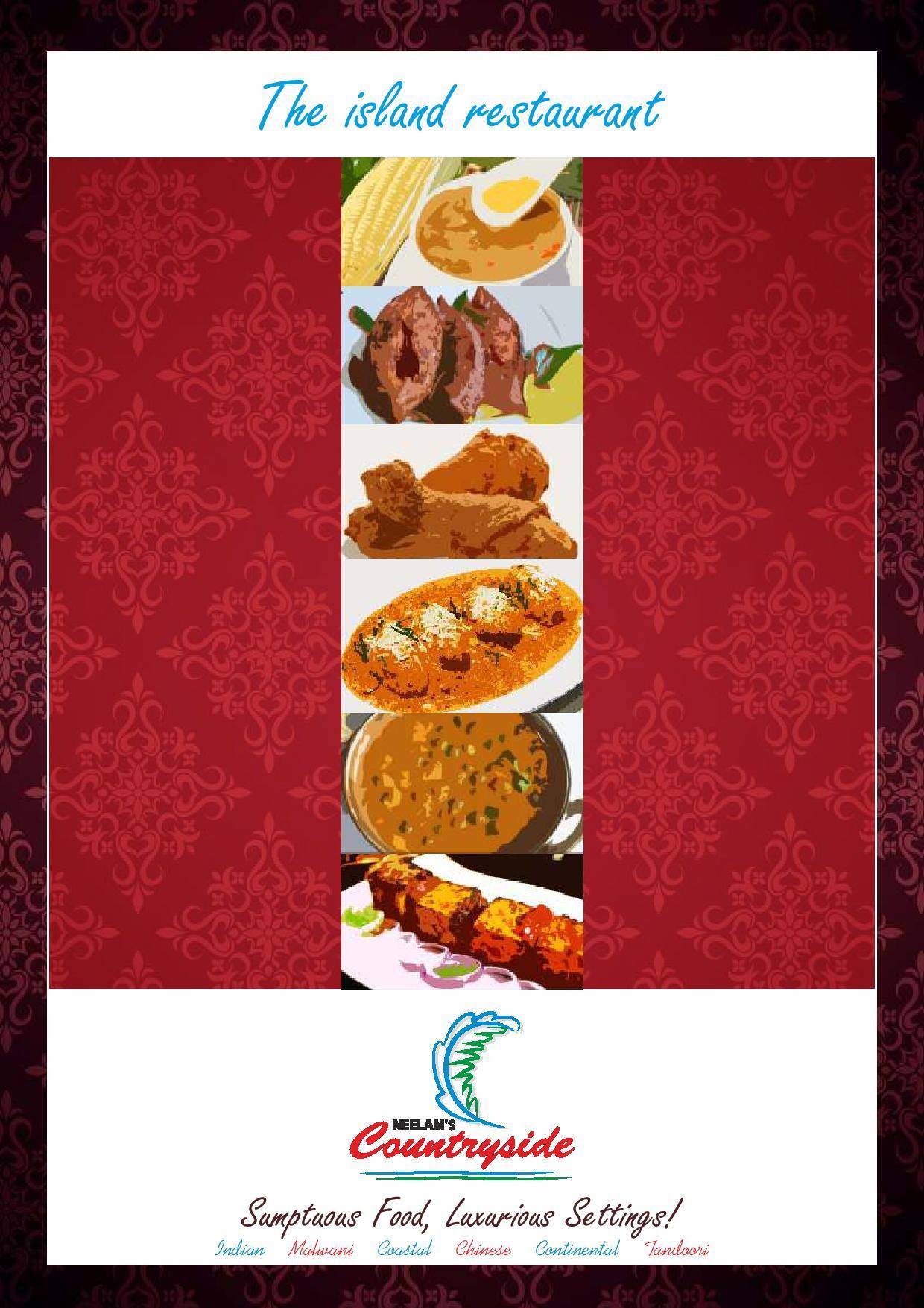 Neelams Countryside menu