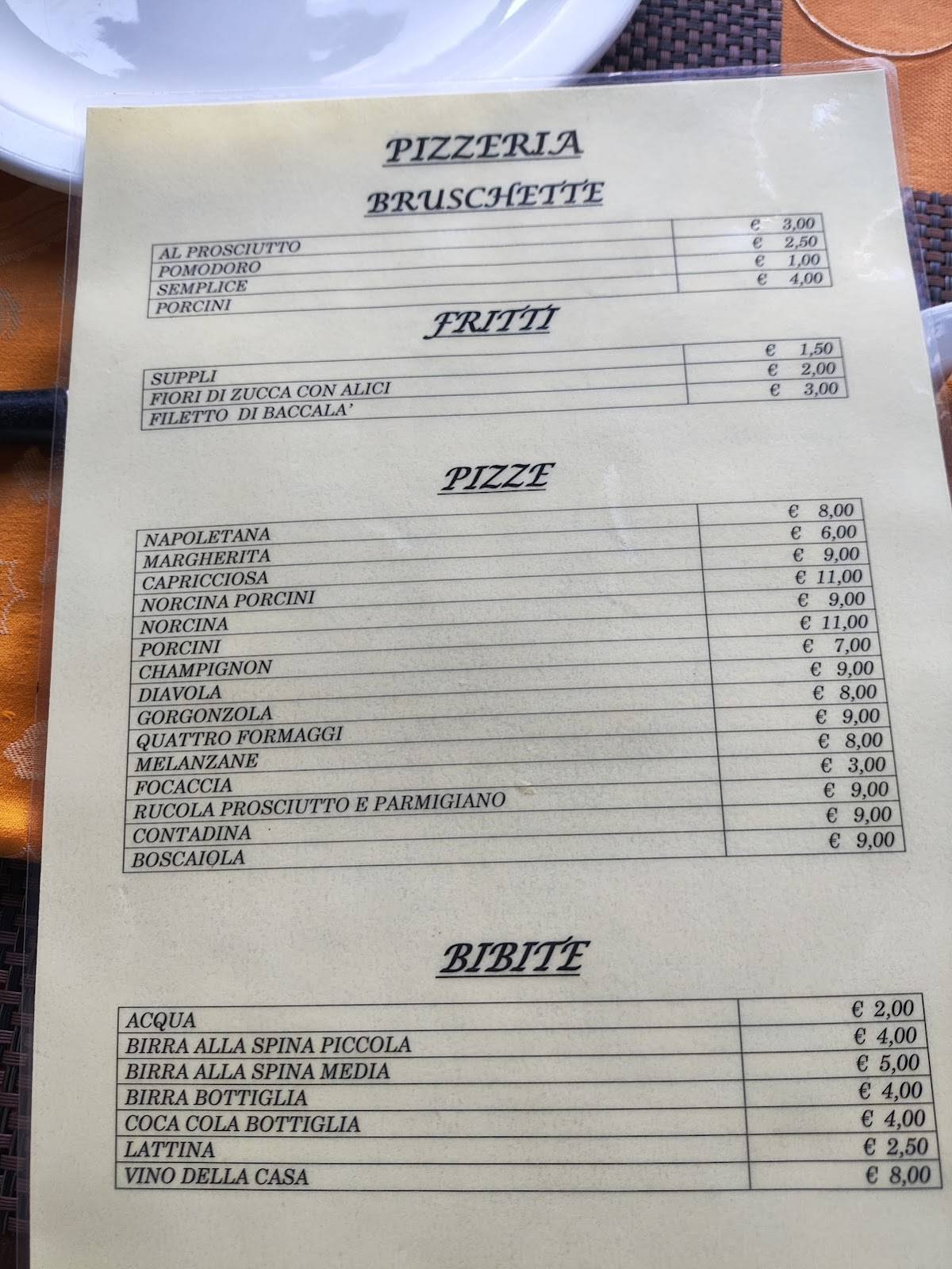 Menu di Il Ramo d'Oro 