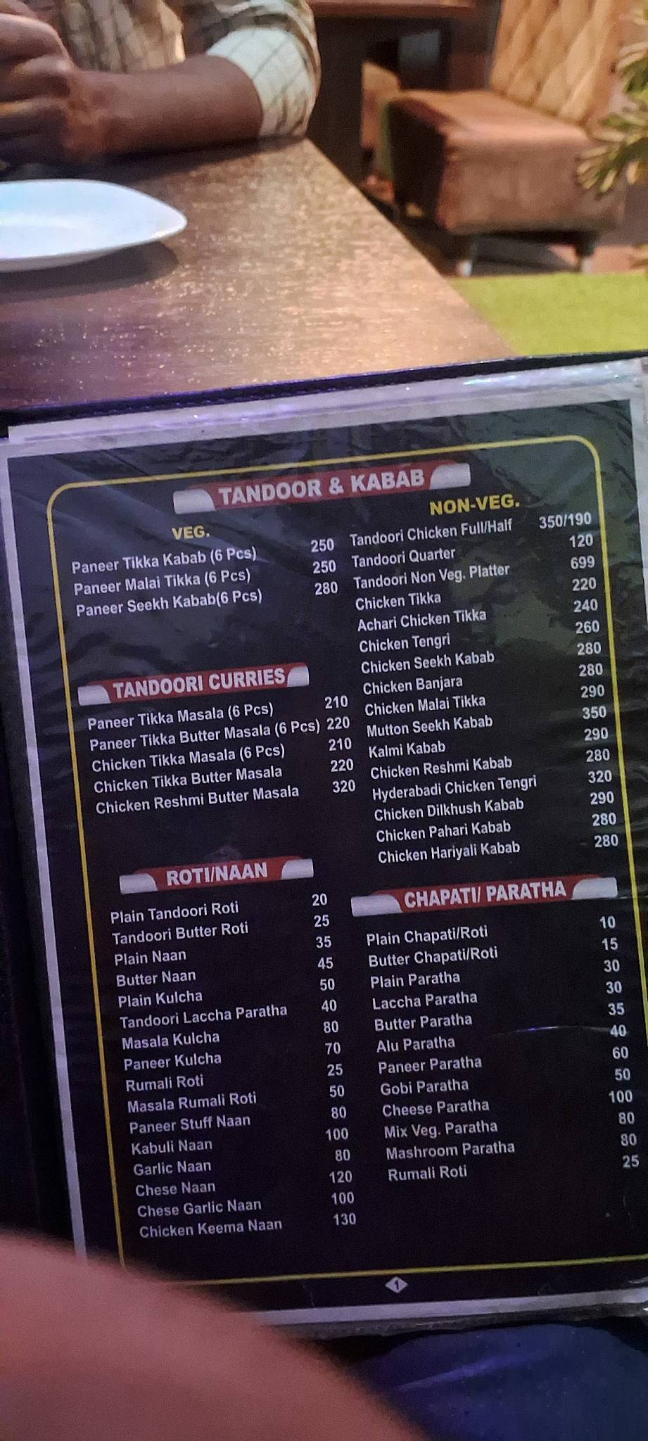New Madhuwan Restaurant menu