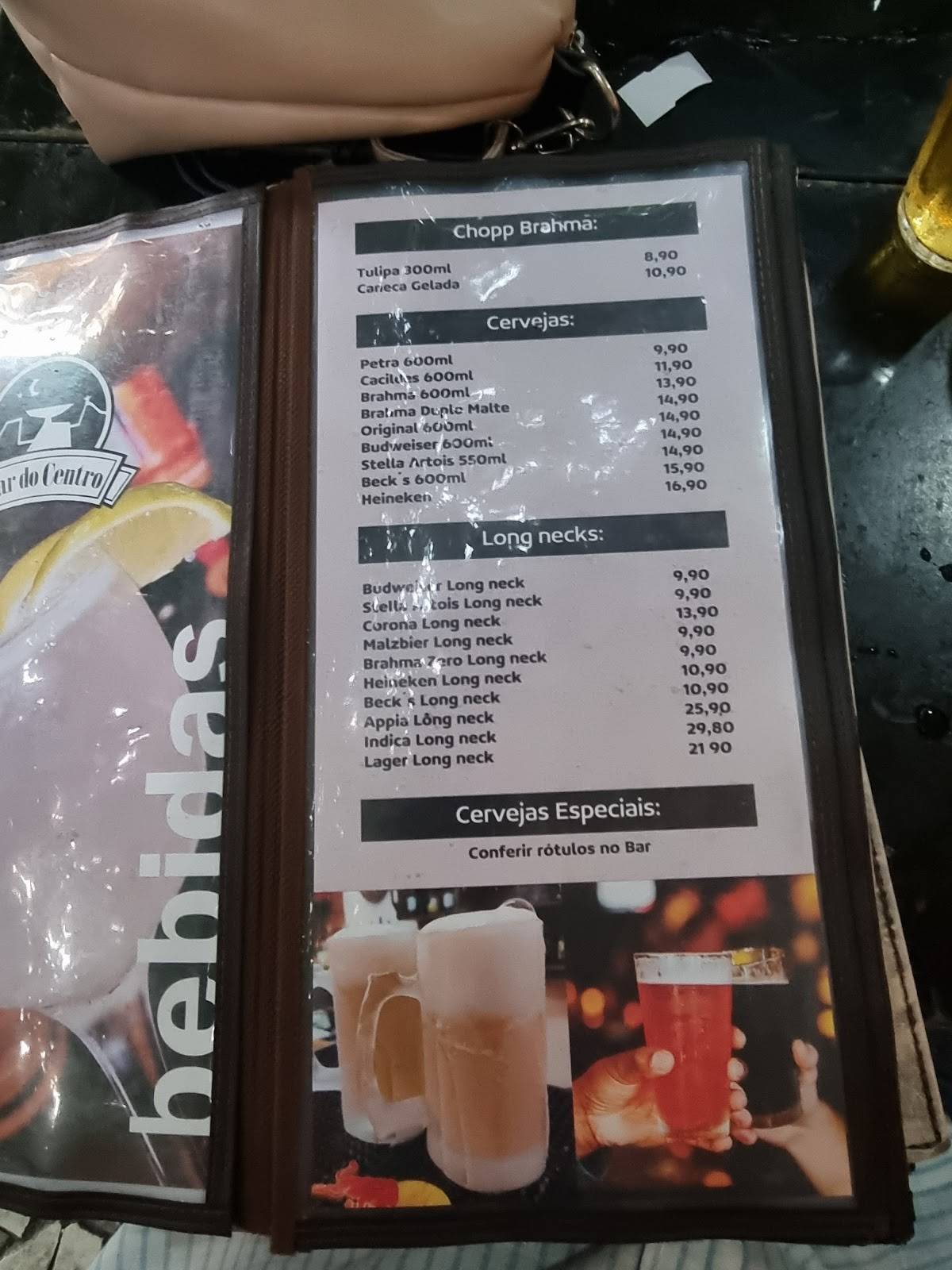 Bar do Centro cardápio
