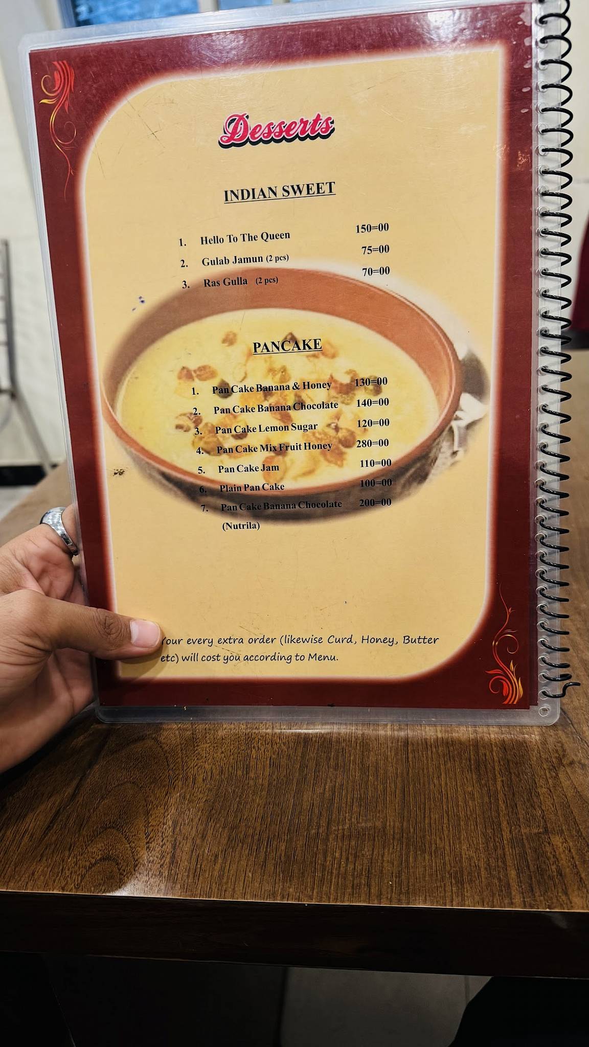 Niyati Cafe menu