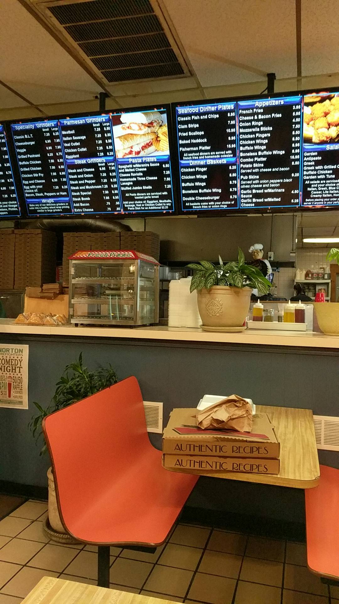 Menu at Norton House of Pizza pizzeria, Norton