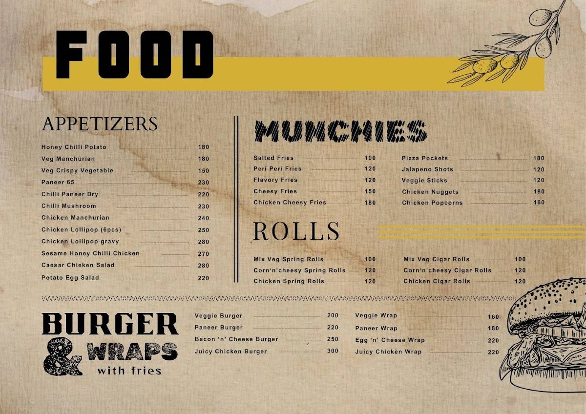 Nostalgic Cafe menu