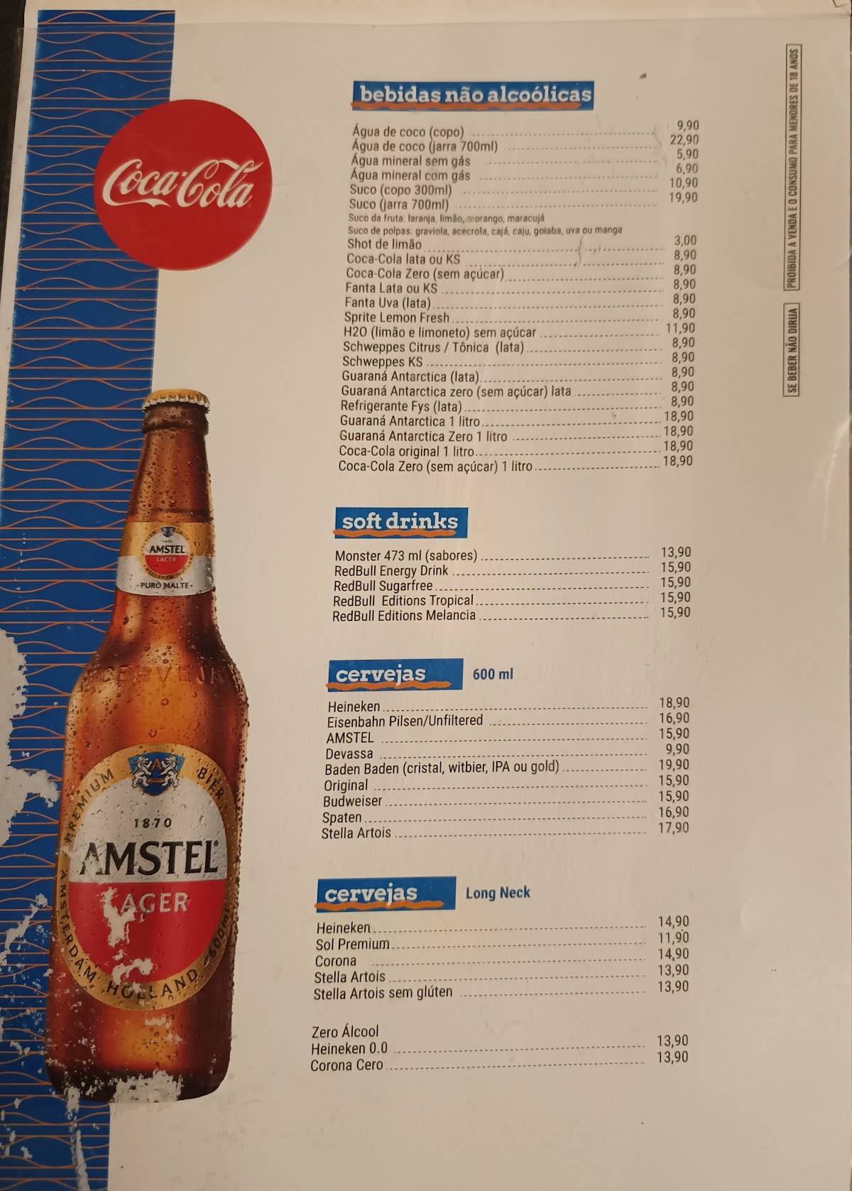 Numar Bar e Restaurante cardápio