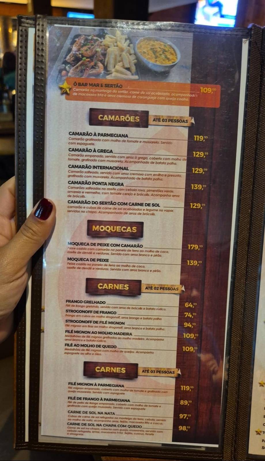 Ô Bar - Ponta Negra cardápio