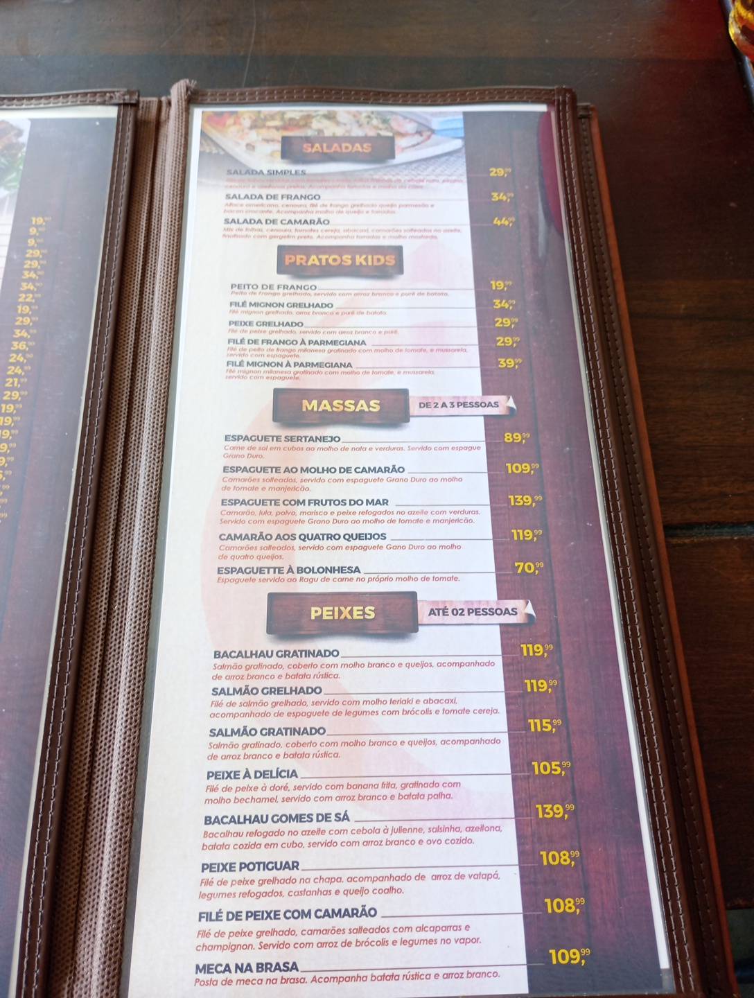 Ô Bar - Ponta Negra cardápio