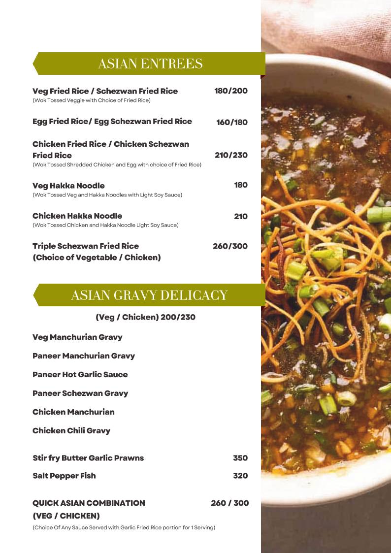 O'LEAF Taste Ka Tadka. Multicuisine Restaurant menu