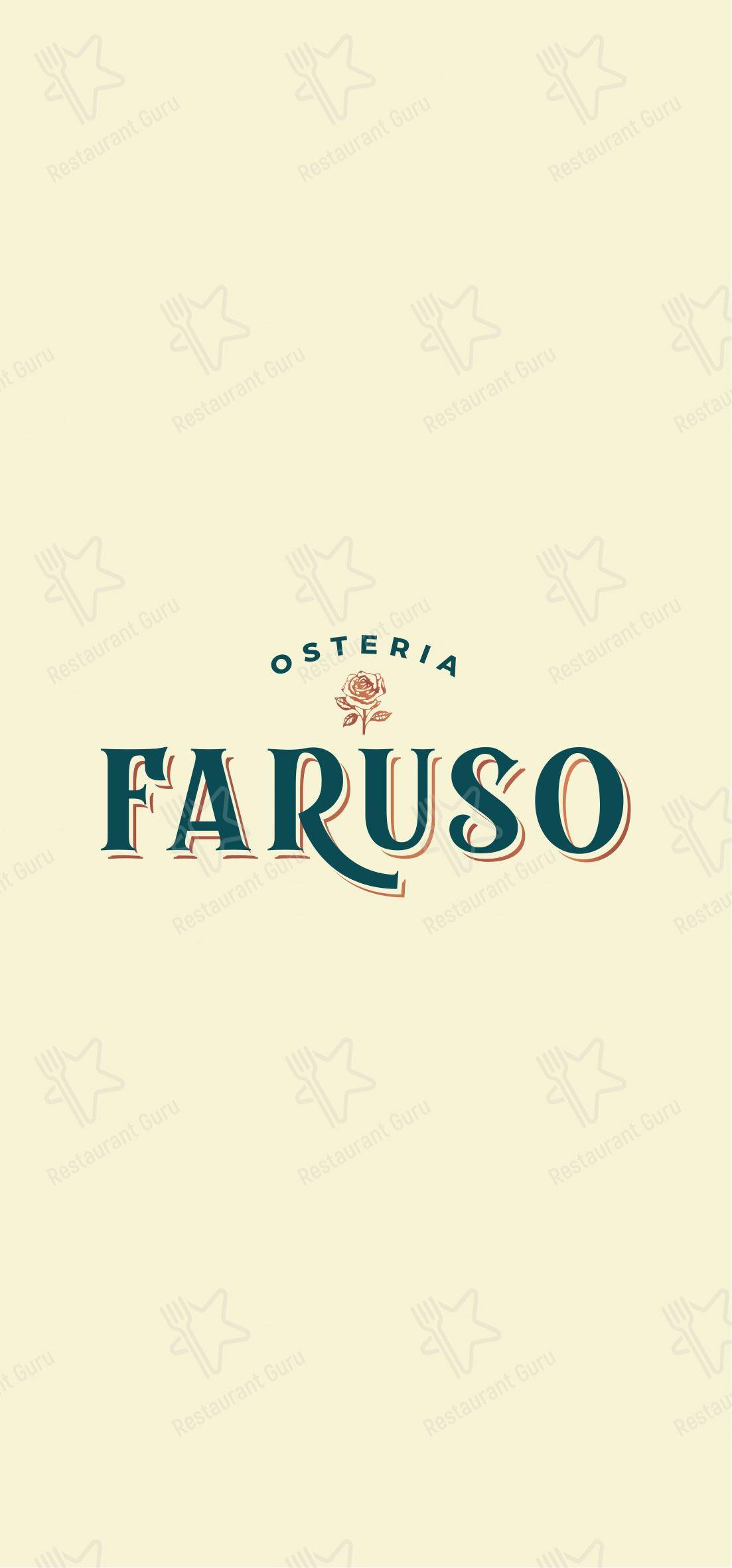 Menu per OSTERIA FARUSO in Roma