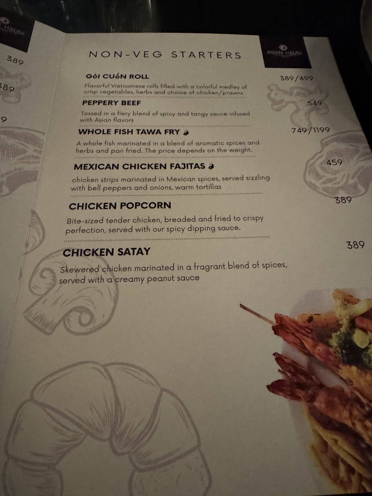 Oh Pondi! menu