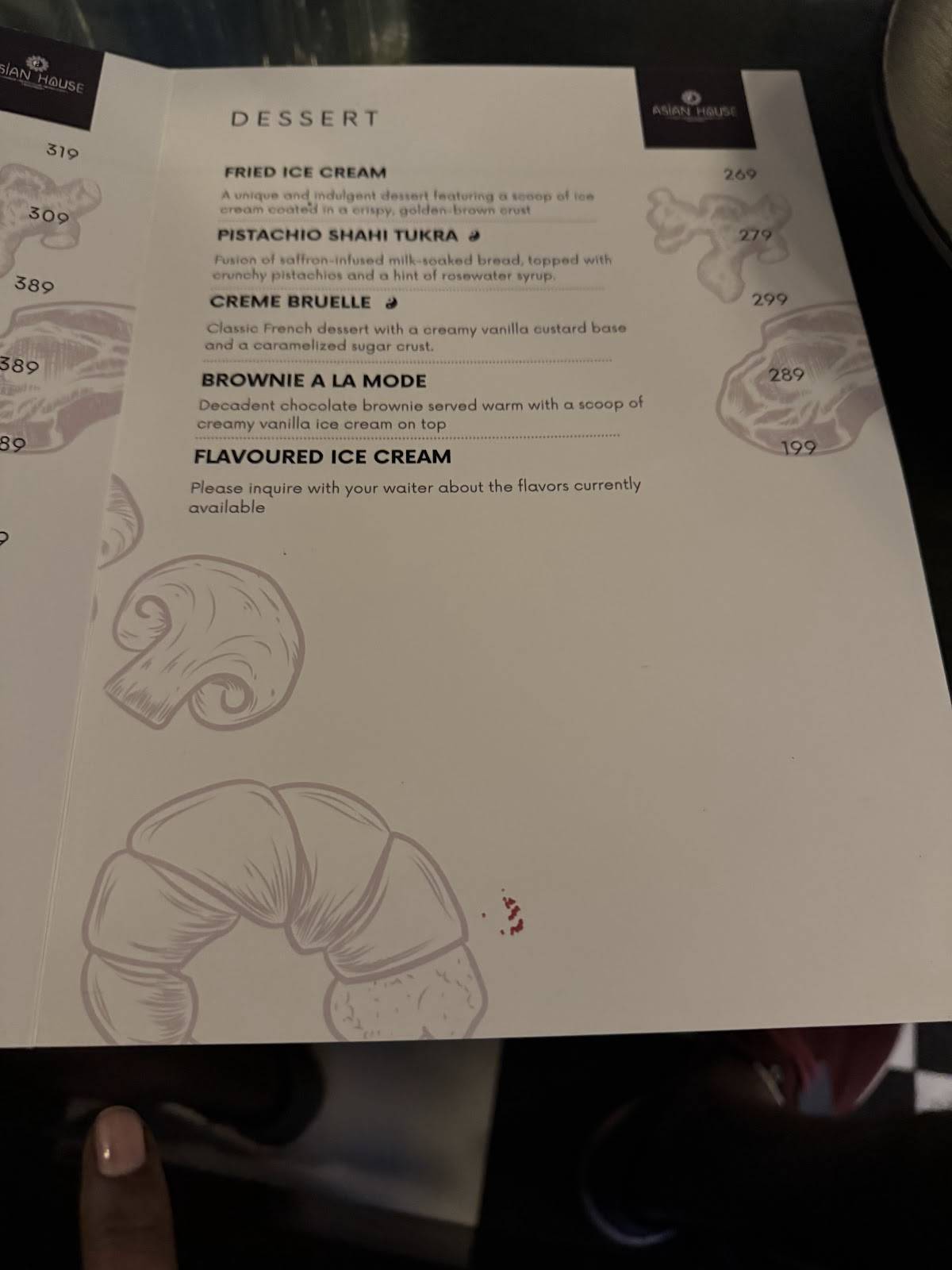 Oh Pondi! menu