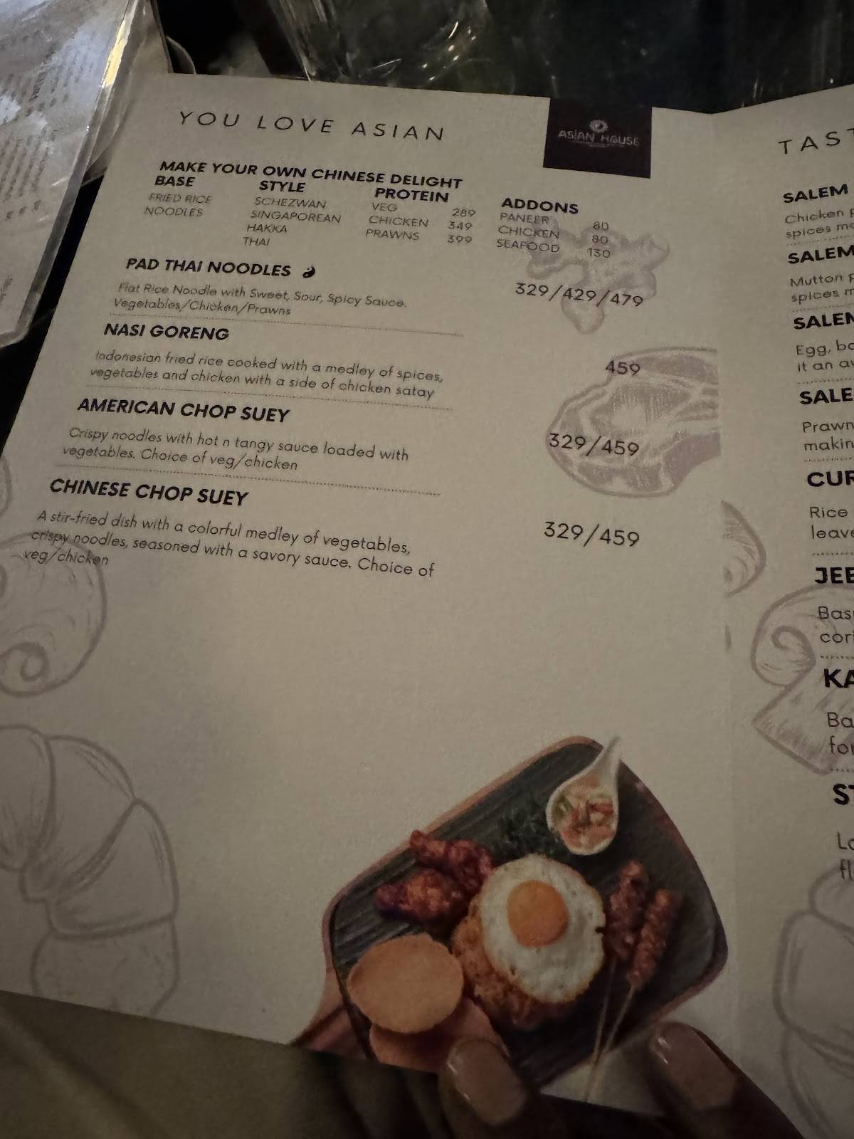 Oh Pondi! menu