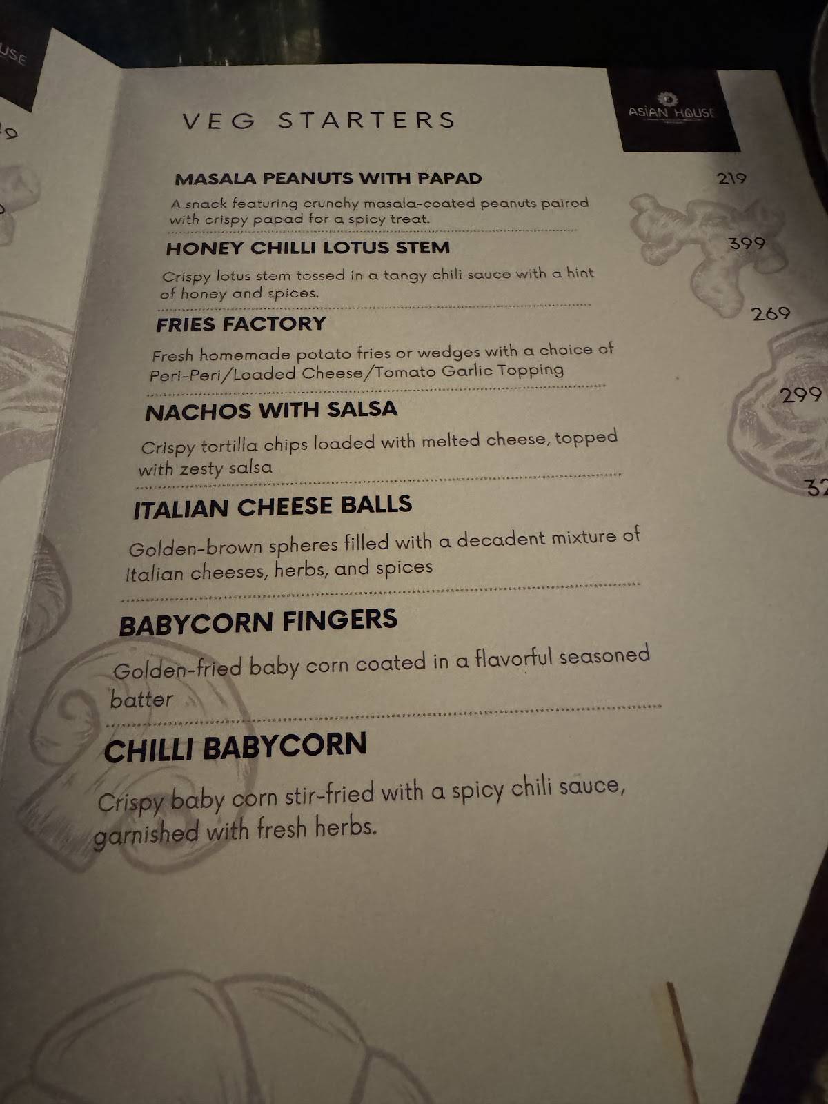 Oh Pondi! menu