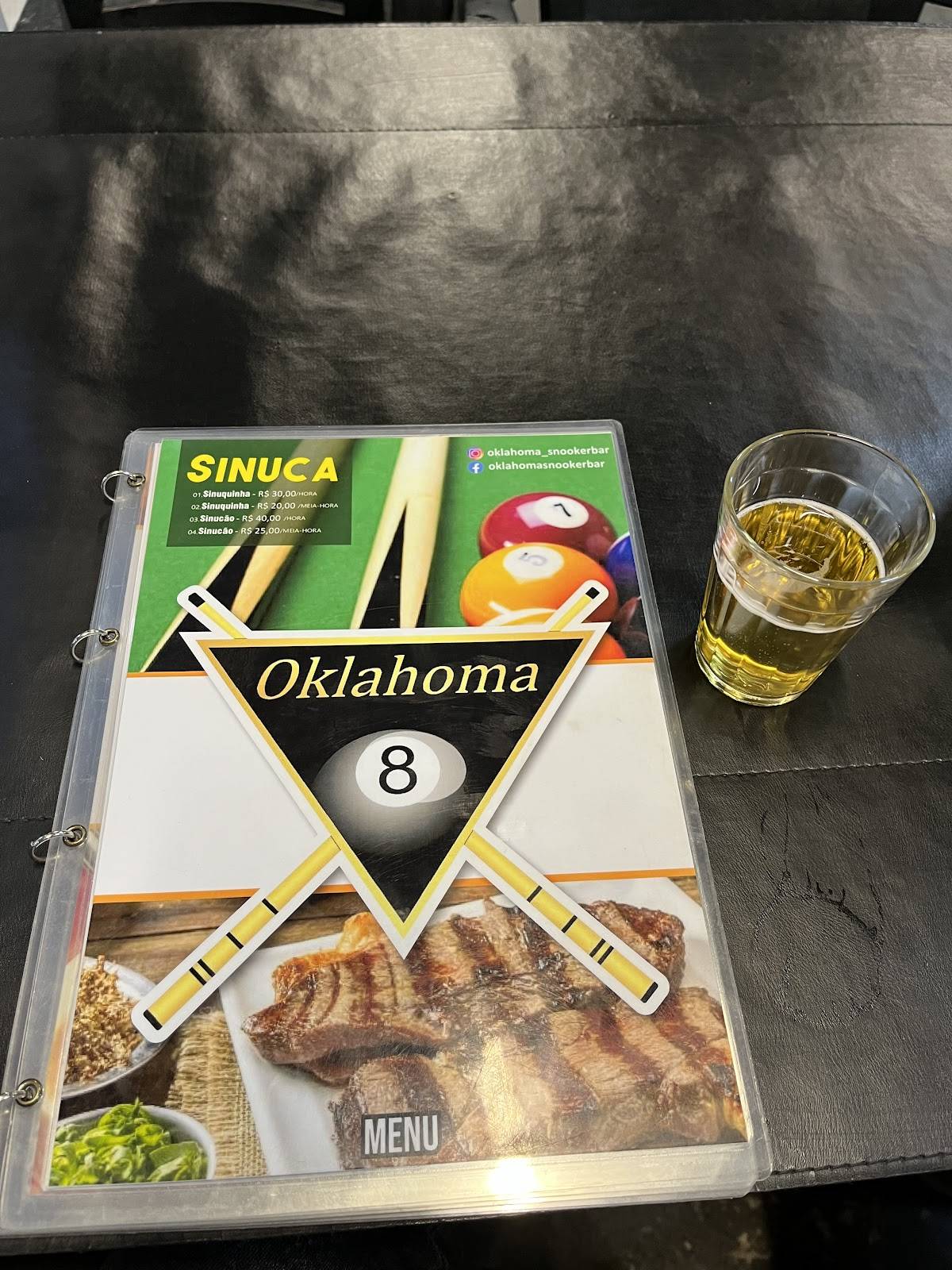 Oklahoma Snooker Bar cardápio