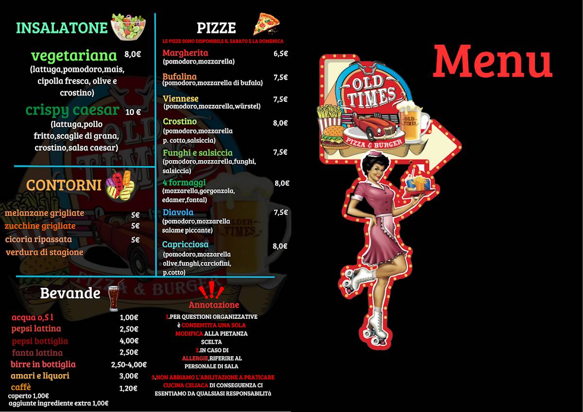 Menu di Old Times 
