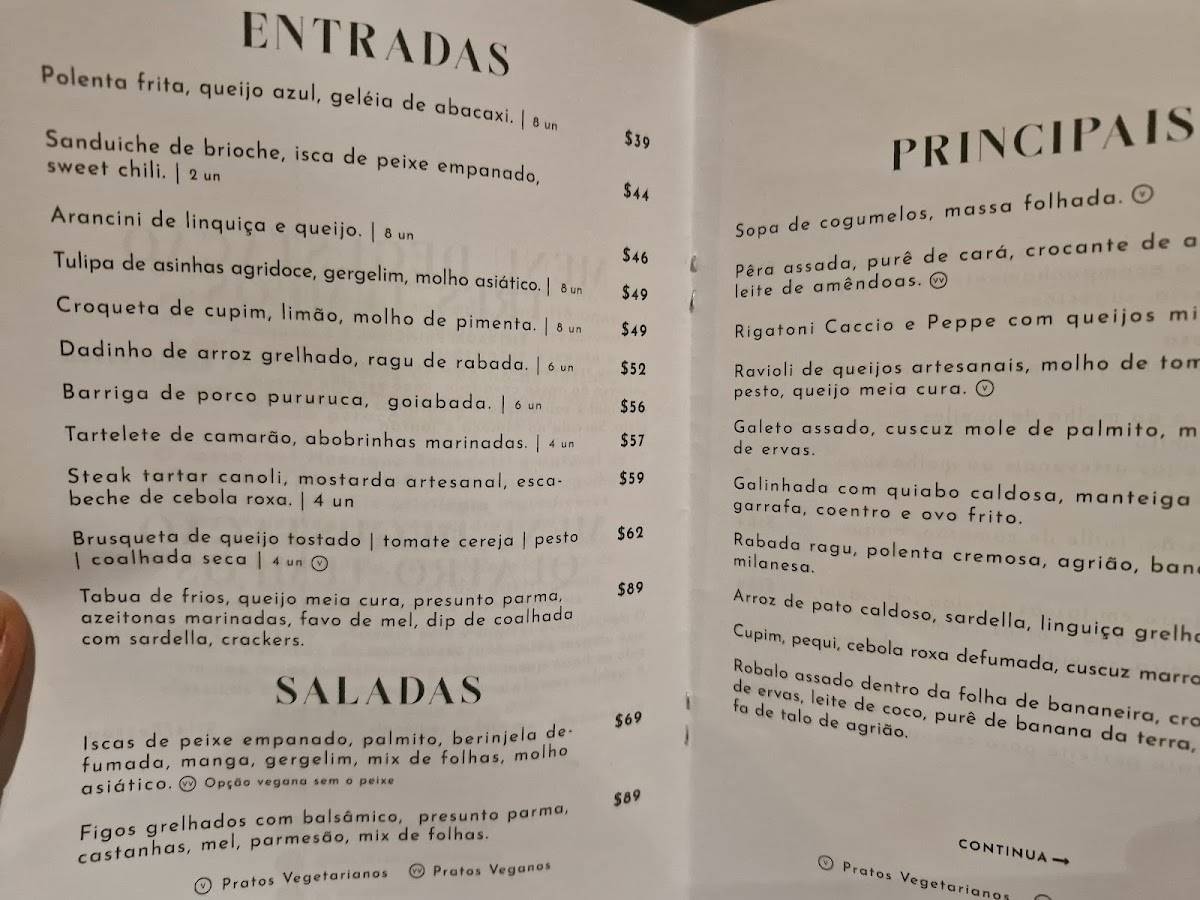 Ollivia Gastronomia cardápio