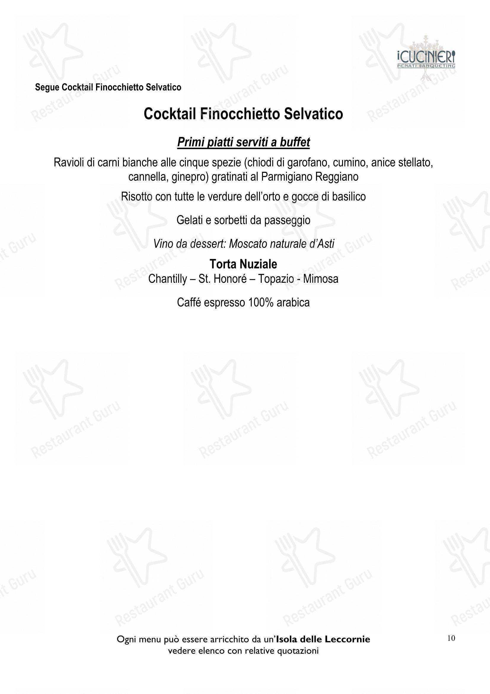 Menu per One Off Appetizer ristorante