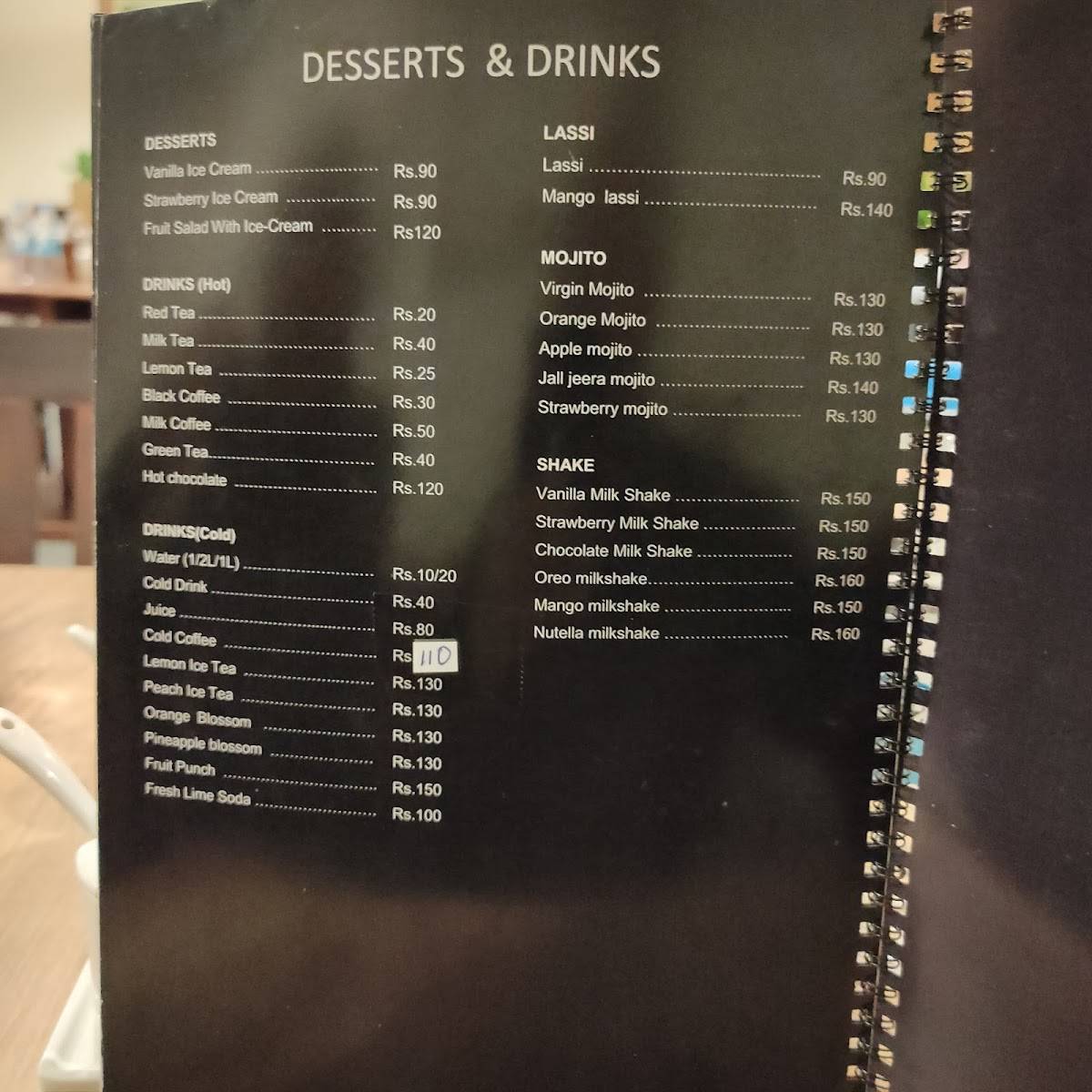 One11 Restaurant menu