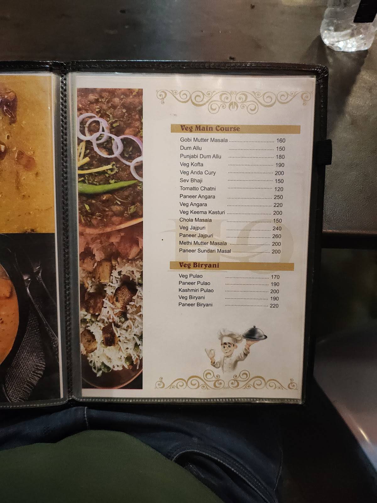 Orchid Restaurant menu