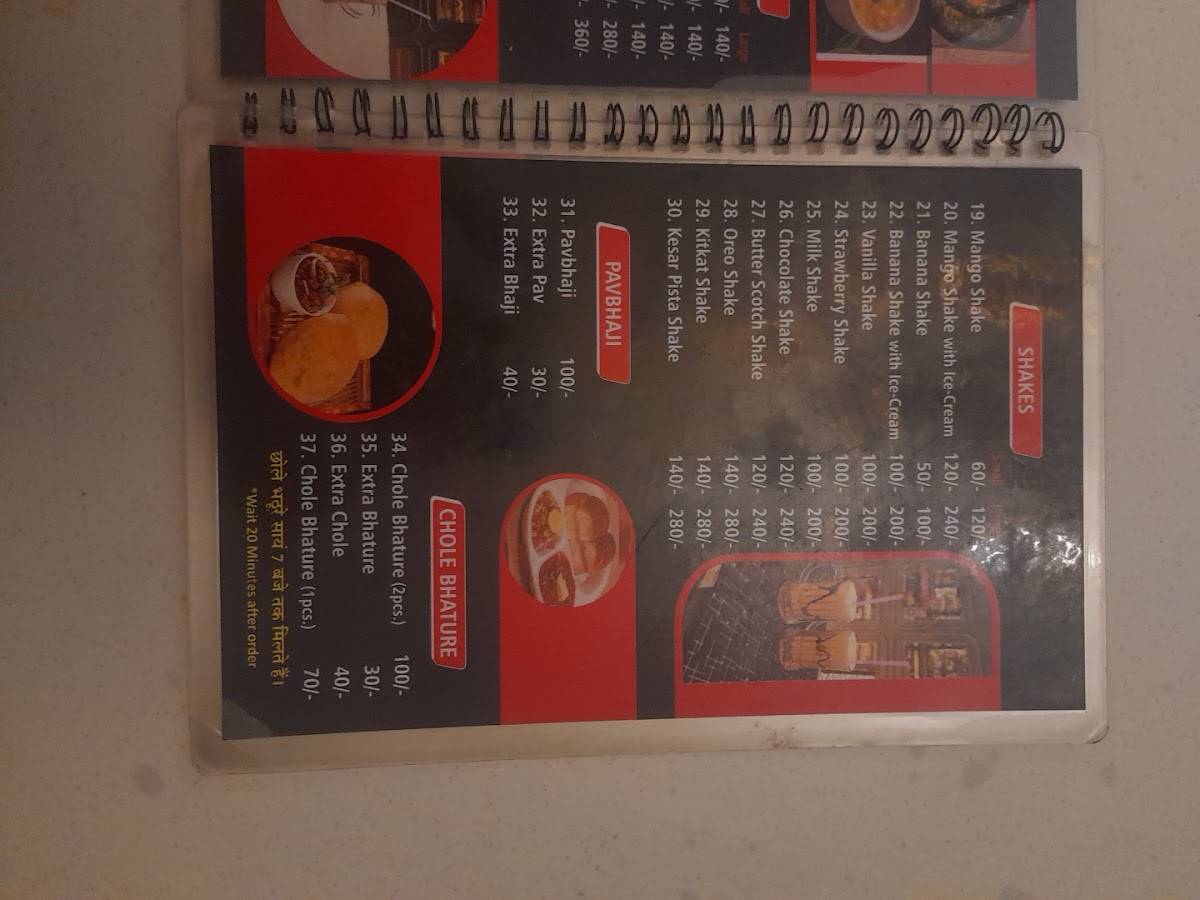 PAHUJA BAKER'S & FAST FOOD RESTAURANT menu