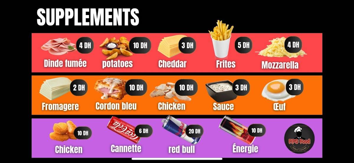 Menu de PIPO FOOD New