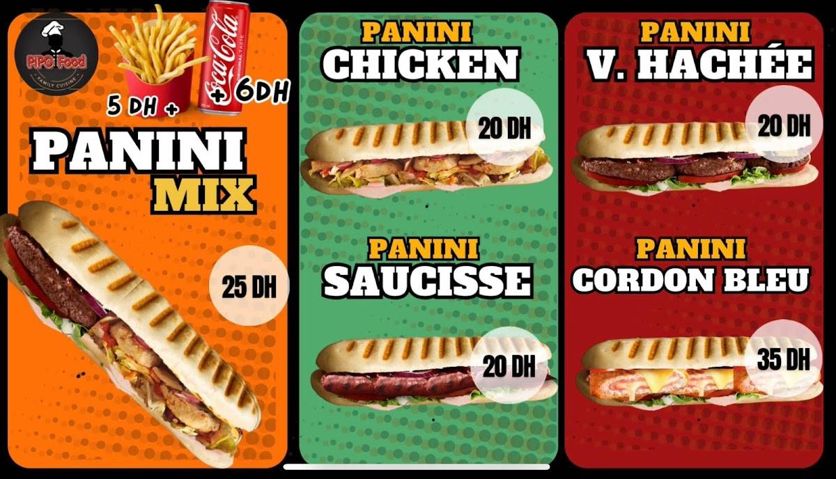 Menu de PIPO FOOD New