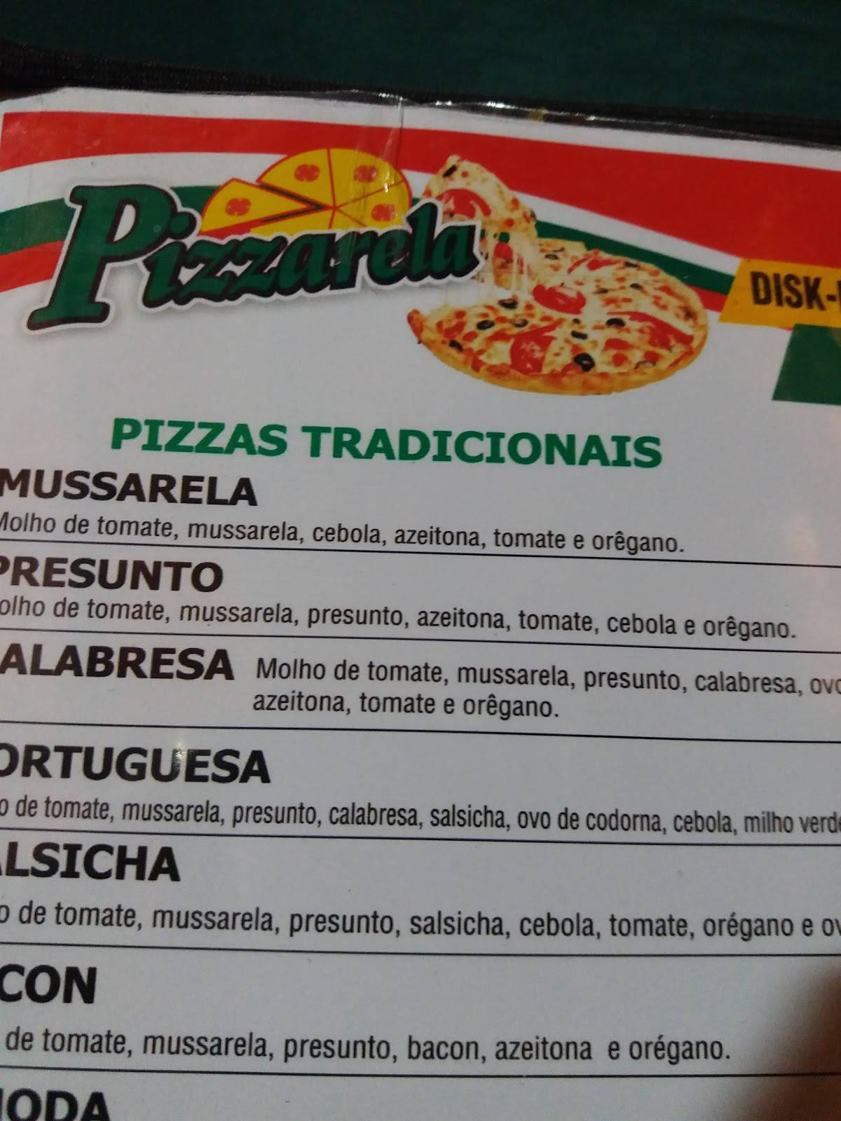 PIZZARELA cardápio