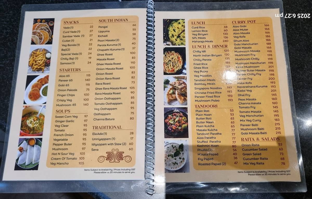 KAPILAVASTHU RESTAURANT menu