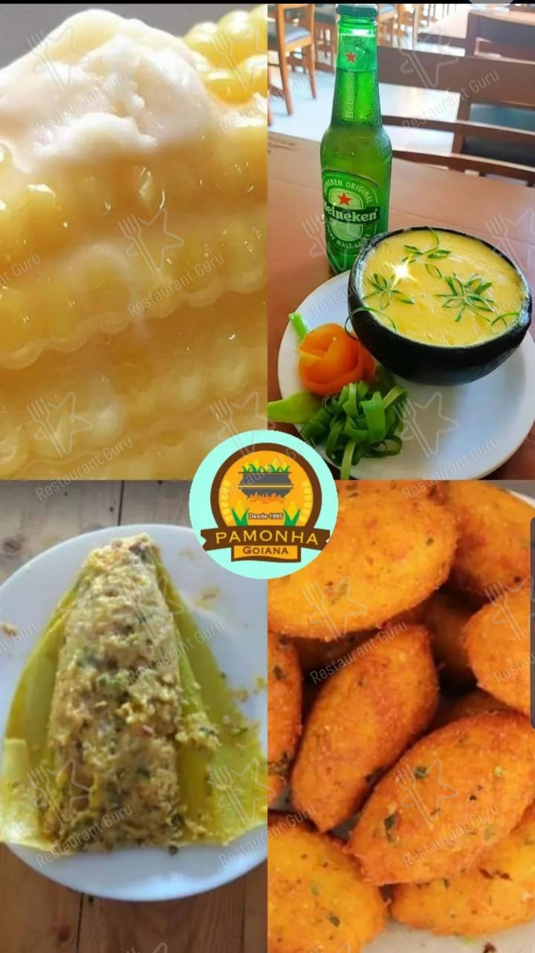 Pamonha Goiana menu - pratos e drinques