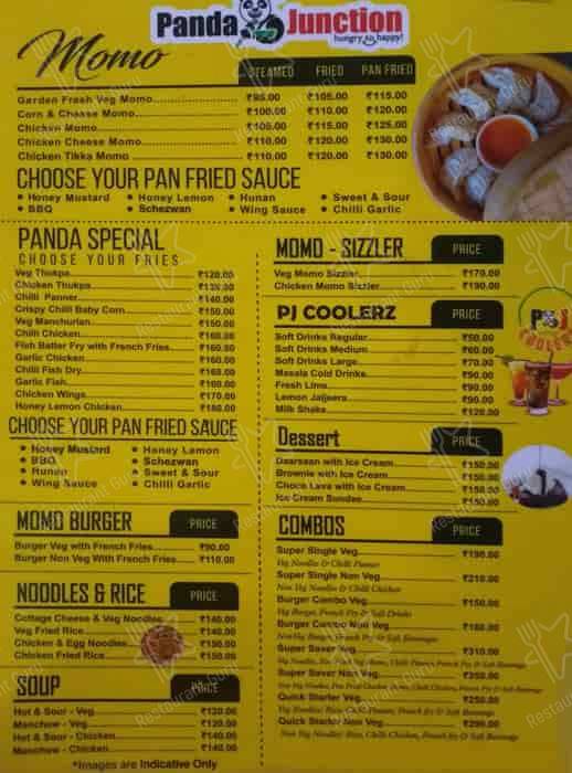 Panda Junction menu