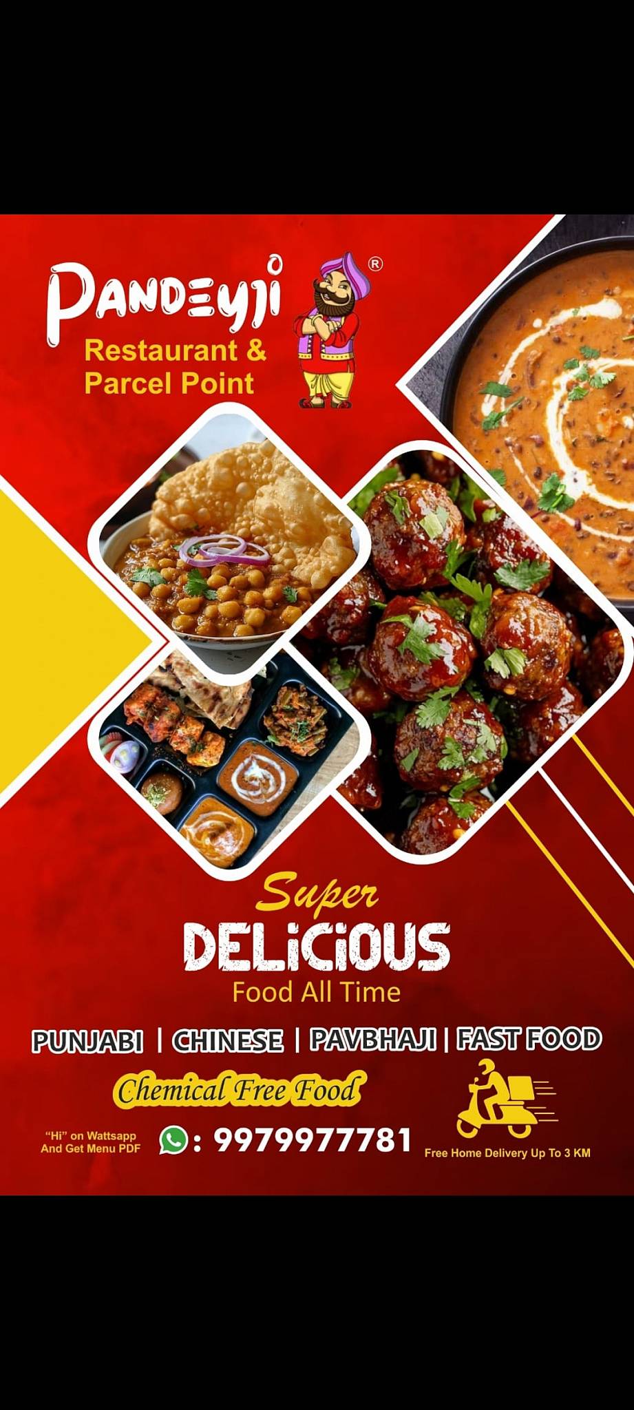 Pandeyji Restaurant & Parcel Point menu