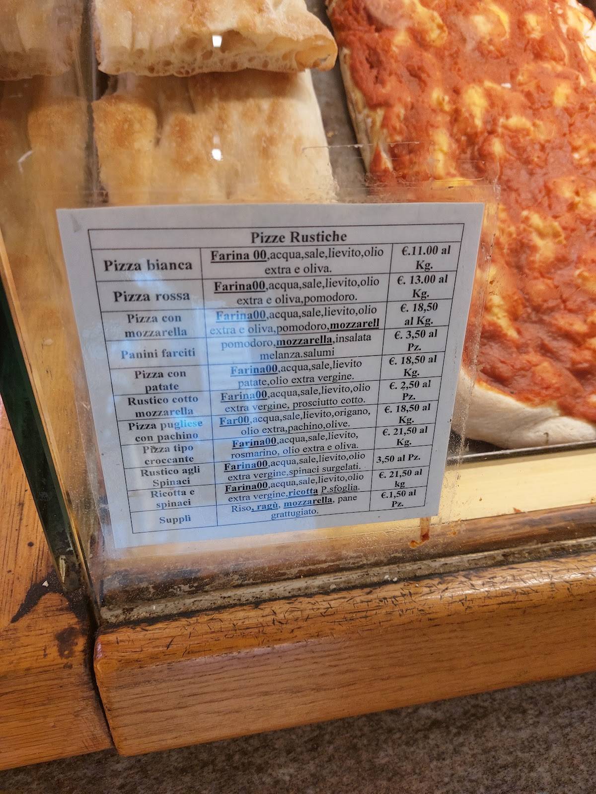 Menu di Panificio Biscotteria Roscioni 