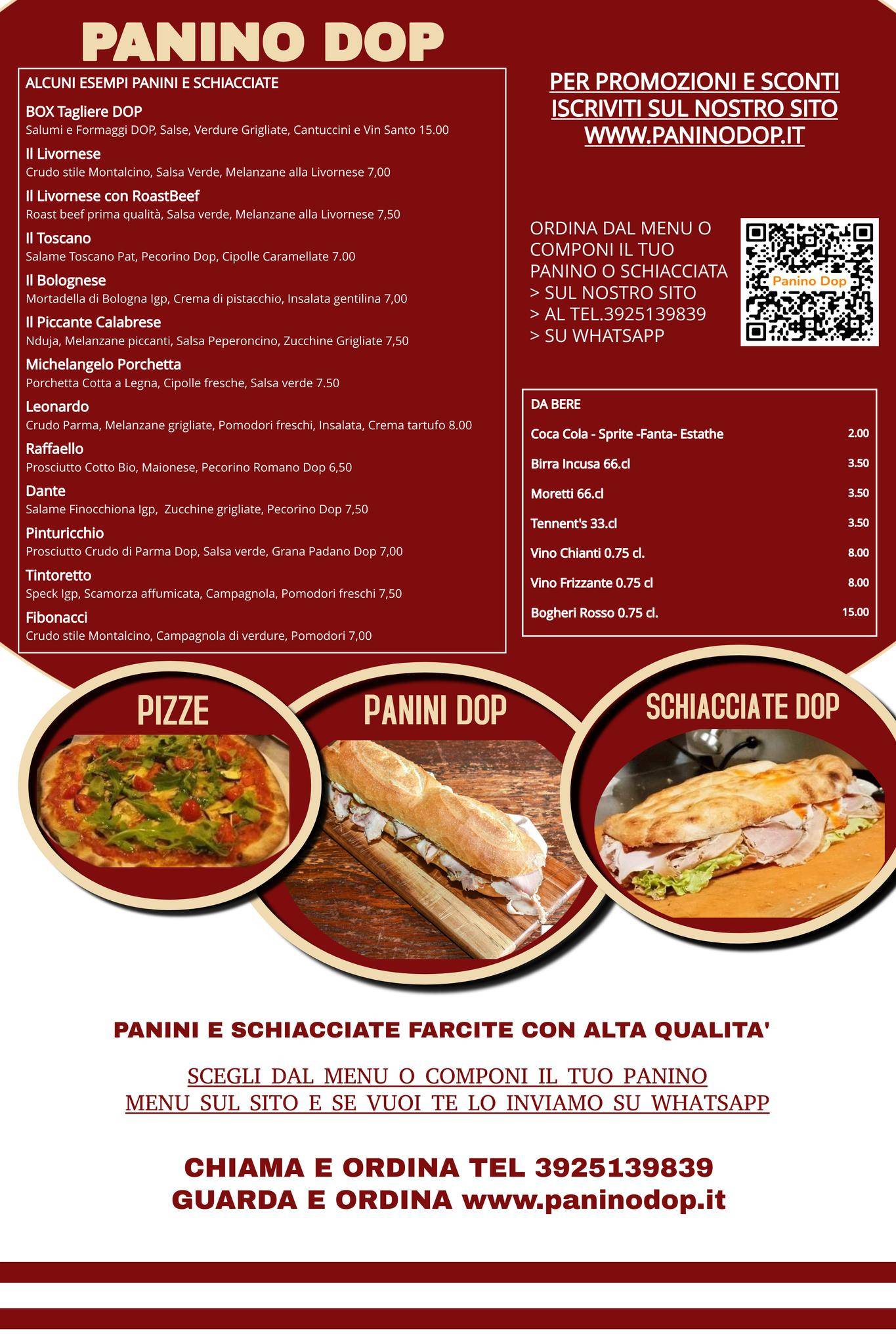 Menu di Panino Dop 