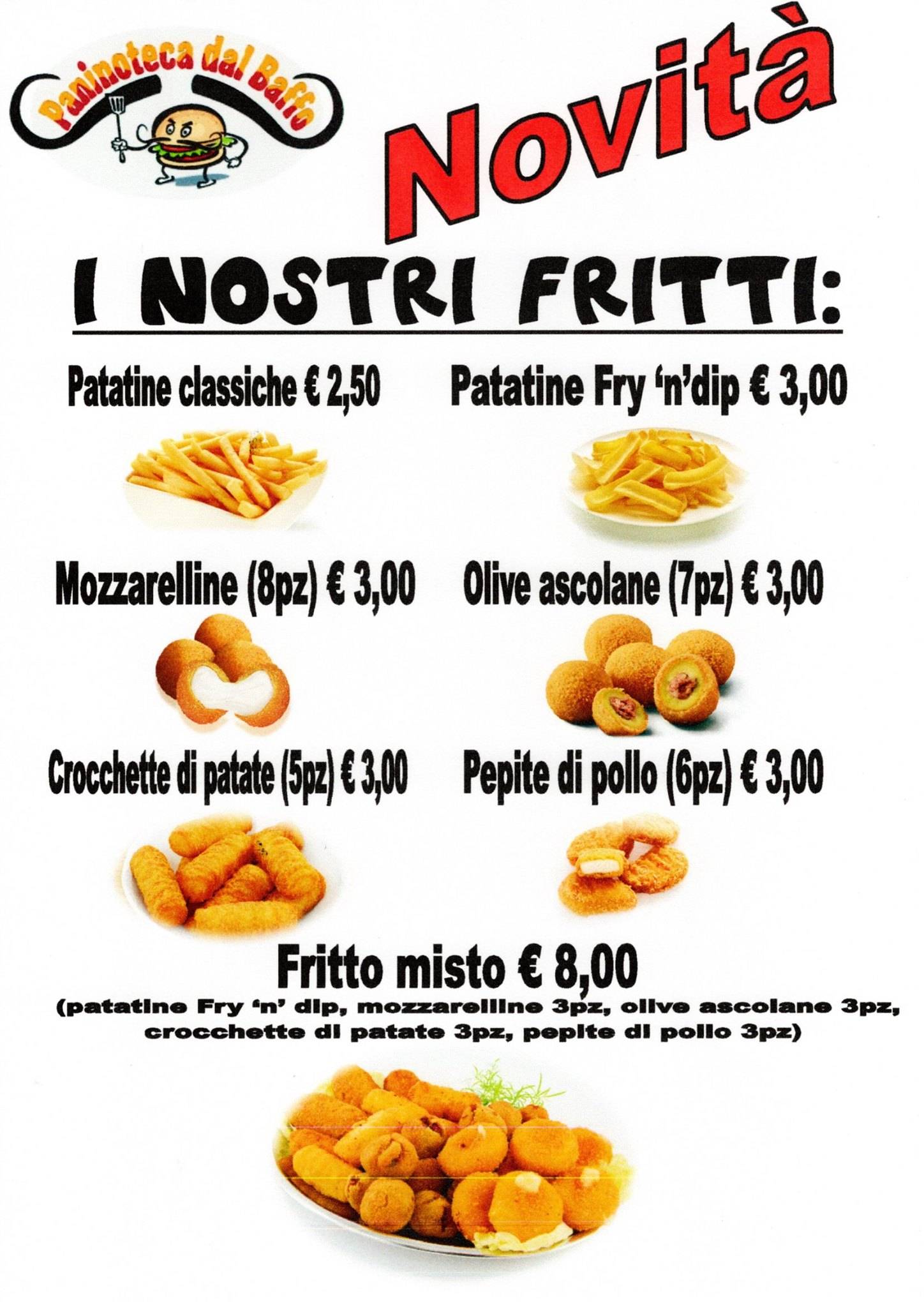 Menu di Paninoteca dal Baffo 