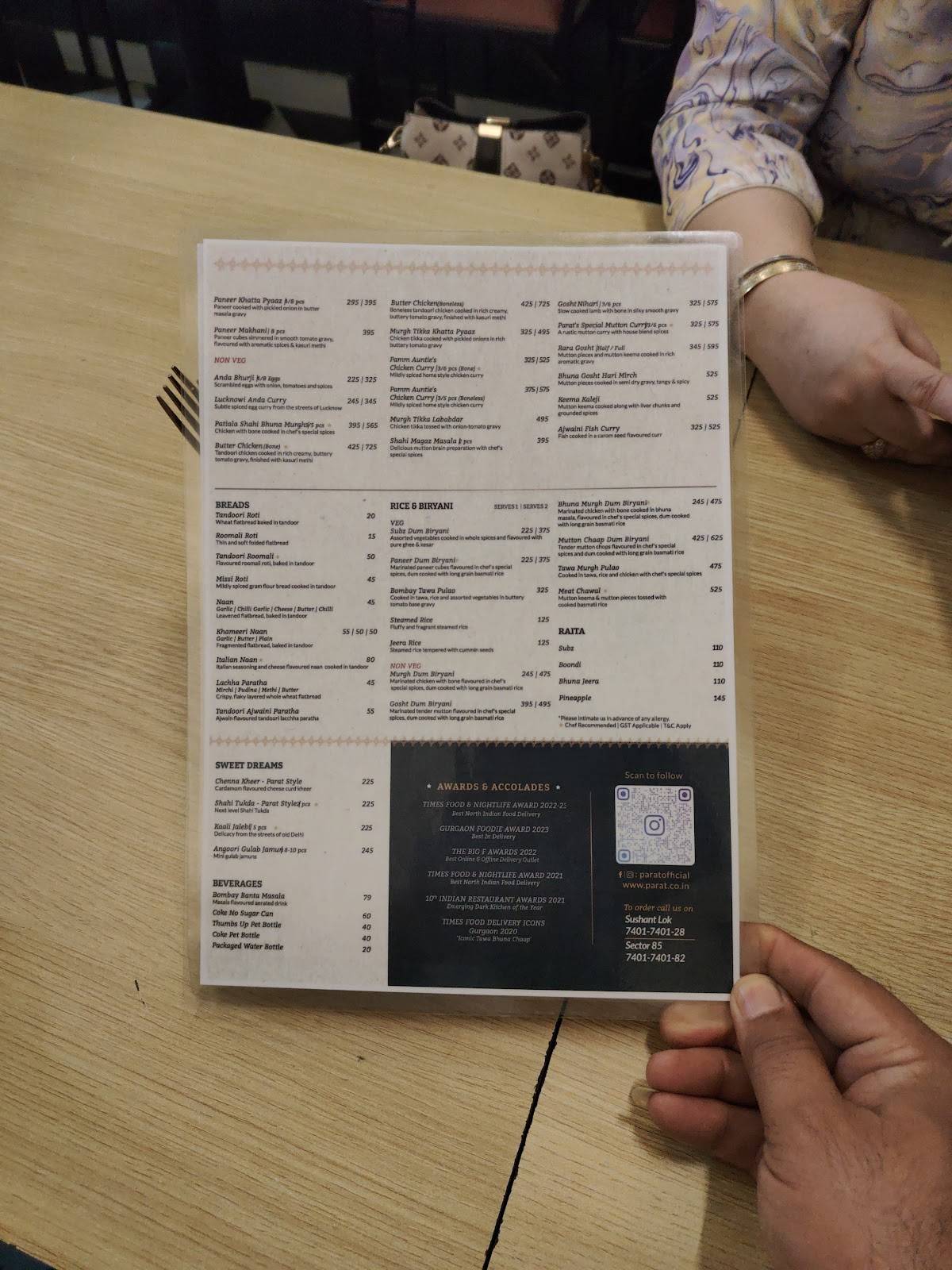 Parat menu