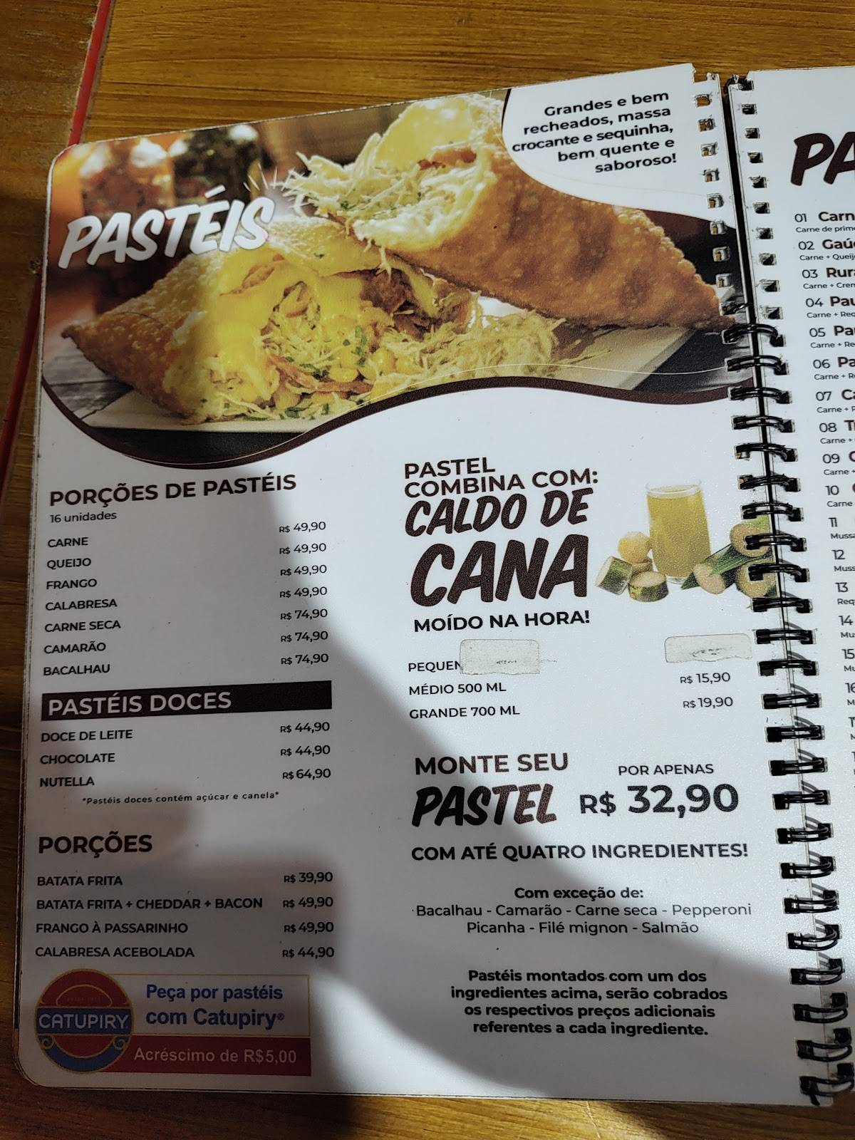 Pasteko Pastelaria cardápio