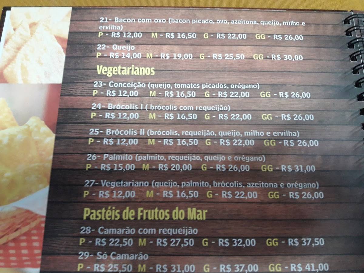 Pastelaria & Choperia Aririu cardápio